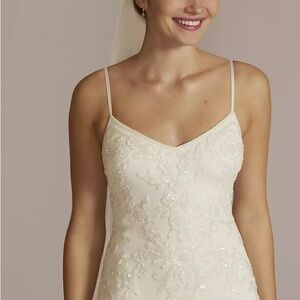 Elegant Cream Embroidered Dress